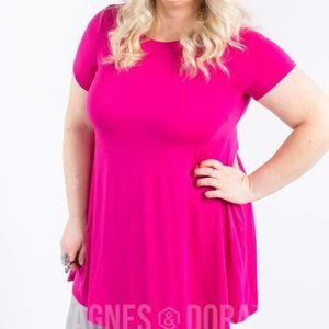 Agnes & Dora Swing Tunic, Magenta